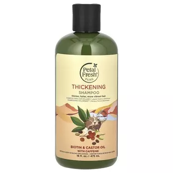Petal Fresh, Pure, шампунь для укрепления волос с биотином и кофеином из касторового масла, 16 жидких унций (475 мл)