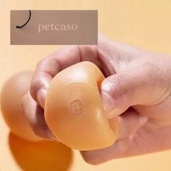 Petcaso Baby Dog Игрушка для шлифования зубов Писк Латексные яйца 4, 2 набора
