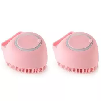 Petconomy Pet Силиконовый скраб для душа, розовый, 2 шт., корейский шампунь для домашних животных