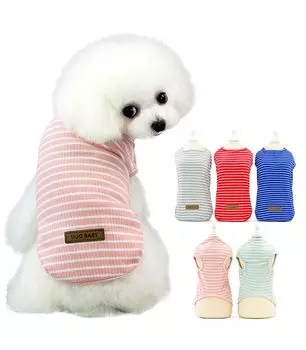 PetGround Dog Border Easy to Dog Small Pet Одежда для собак среднего размера, весна/лето, рубашка, милый, стильный, платье, одежда, собаки, мальчики, девочки,