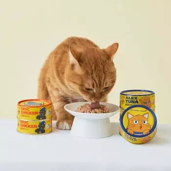 [pethroom X Dongwon] Алекс Туна и Эрик Чикен (10 шт.) Консервированные закуски для кошек большой емкости Alex Tuna (sold out)
