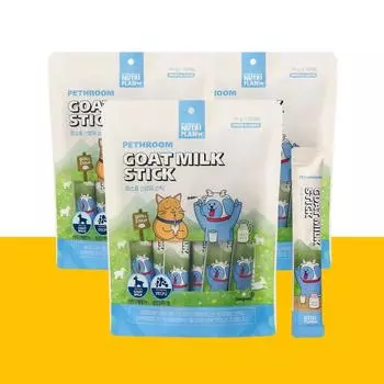 [pethroom x Dongwon] Козье молоко, 20 шт., тройной набор, пюре для перекуса с собакой или кошкой 1P