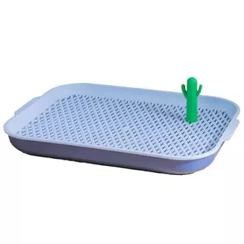 Petifam Oasis Туалет для собак, метка для собак, сетчатый туалет, устойчивый к разбрасыванию, стильный, легко моющийся лоток для щенков, ультрамаленькая собака, маленькая собака синий