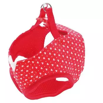 Petio ARFashion Heart Dot Vest Harness Red для очень маленьких собак, размер SS красный