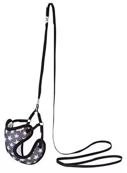 Petio ARFaShion Star Лучшая шлейка-поводок Черный для маленьких собак Размер SS чёрный