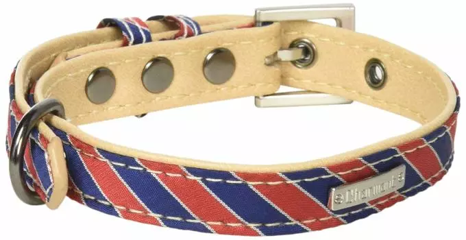 Petio Collar Charmant Полосатый ошейник красный для маленьких собак размер S