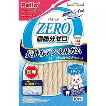 Petio Delicious and Slim Dental Gum Hard Type S Size 10 шт. Лакомства для собак без жира, длительного действия