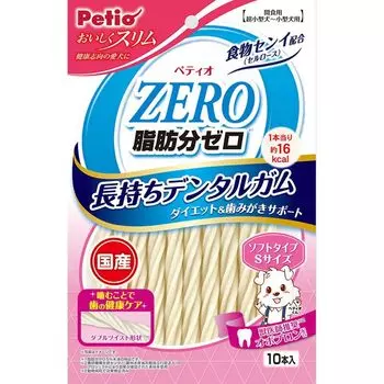 Petio Delicious and Slim Zero Fat Long Lasting Dental Gum Soft Type S Size 10 шт. Лакомства для собак