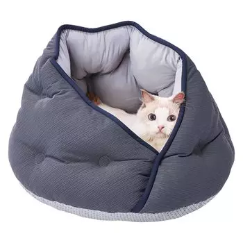 Petio Dog and Cat Bed Cool Relaxing Bed Wrap Dome HNA Charcoal древесный уголь