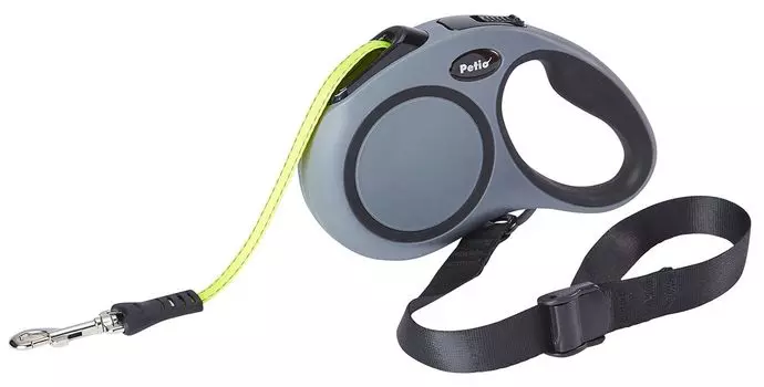 Petio Dog Retractable Leash Reel Lead EX S Серый серый