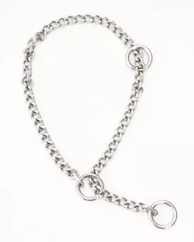 Petio Love Training Dog Equipment Ошейник из нержавеющей стали с цепью 65 мм для профилактики [Ошейник для дрессировки/тяги] серебряный