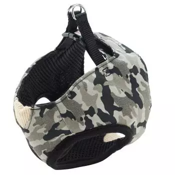 Petio ошейник шлейка для собак ARFashion камуфляжный жилет шлейка серый для очень маленьких собак размер SS серый