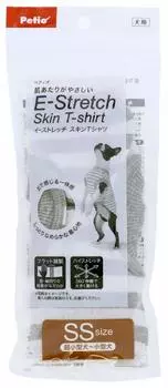 Petio Skin Pale Gray Border SS Size E-Stretch T-shirt