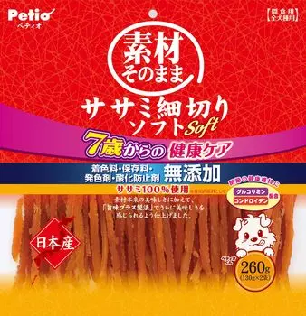 Petio Soft fillet shredded with the same ingredients Healthy care for ages 7 and up 260g (Petio)