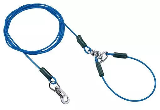 Petio Tough Gear Длинная проволочная цепь Plus Blue для маленьких собак 3,0 мм синий