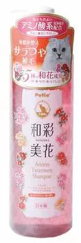 Petio Wasa Mika Шампунь Sara Shiny Soft and Gentle Cherry Blossom Scent для кошек 480 мл