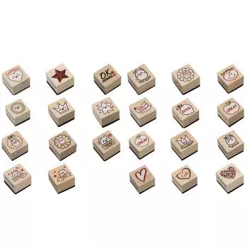 Petit Fancy Stamp - 2 варианта (дерево / похвальный штамп / милая форма) 11ea of 1 SET