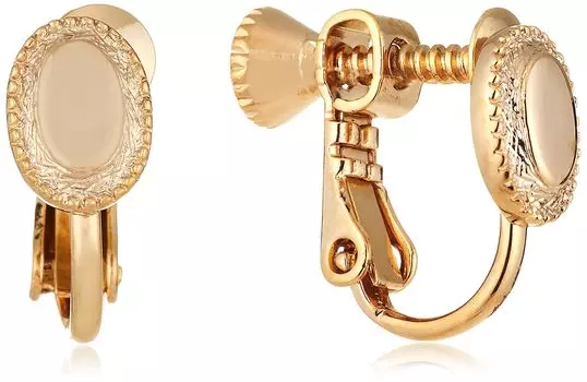 Petit Metal Oval Earrings Gold GJ64605 золотой