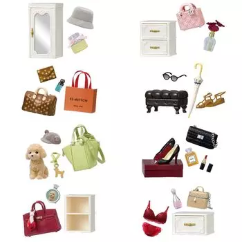 Petit Sample My Sweet Closet 1BOX Approximately H115 x W70 x D50mm Made of ABS Re-ment PVC,