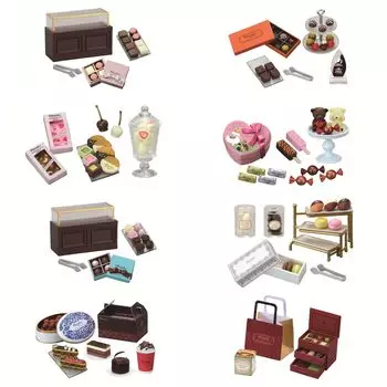petit sample petit chocolaterie 1BOX H115 x W70 x D50 мм Изготовлен из АБС-пластика Re-ment приблизительно. ПВХ,