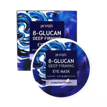 PETITFEE B-Glucan Deep Firming Eye Mask (70 г, 30 пар), чтобы помочь укрепить, зарядить энергией