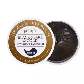 PETITFEE Black Pearl & Gold Hydrogel Eye Patch 24K 1,4 г * 60 шт.