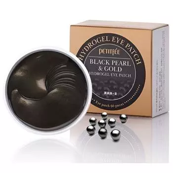 Petitfee Black Pearl & Gold Hydrogel Eye Patch 1.4g X 60 pieces 1.4g X 60 pieces (1PCS)