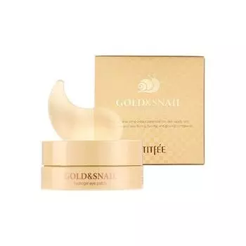 [PETITFEE] Гидрогелевые патчи для глаз Gold & Snail 60 шт.