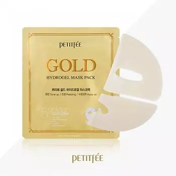 PETITFEE - Gold Hydrogel Mask Pack 5pcs