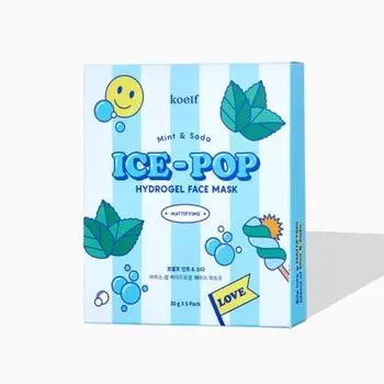 PETITFEE - koelf Mint & Soda Ice-pop Hydrogel Face Mask Set