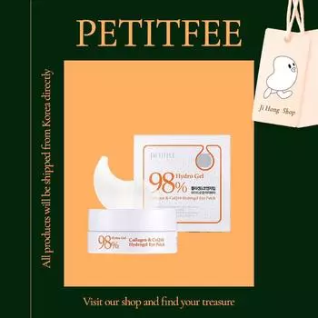 PETITFEE Коллаген и гидрогелевые патчи для глаз CoQ10, 60 листов, эссенционная сыворотка под глазами, питание морщин, коллаген, лифтинг кожи, успокоение, эластичность