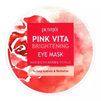Petitfee, Маска для кожи вокруг глаз Pink Vita Brightening, 60 шт., 70 г
