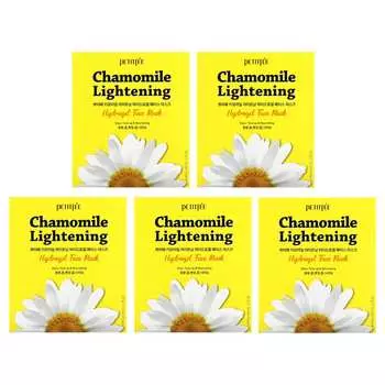 Petitfee, ромашковая отбеливающая гидрогелевая маска для лица, 5 упаковок, 32 г (1,12 унции) каждый