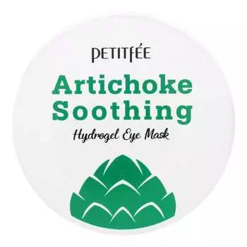 Petitfee, успокаивающая гидрогелевая маска для глаз с артишоком, 60 патчей, 84 г