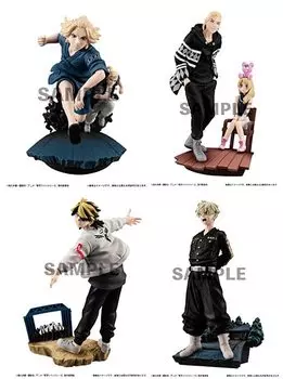 Petitrama Series Tokyo Revengers TOMAN HEROIC SCENES Коробка из 4 томов 2