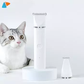 PETKIT 2 в 1 машинка для стрижки домашних животных Pro с двойной режущей головкой, расческа для позиционирования, триммер для домашних животных, инструмент для ухода за домашними животными белый