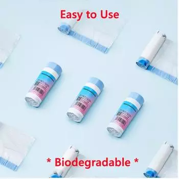 Petkit мешок для какашек для автоматического самоочищающегося кошачьего туалета, лоток, 2 ролика, мешки с ручкой, грязный без помощи рук для лотка