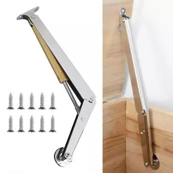 Петли для крепления крышки Петли для ящика кровати Грузоподъемность 15 кг Нержавеющий Регулируемый угол Легкая установка Газ