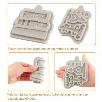 Петли для ремня, силиконовые формы, одежда, цепочка на молнии, форма для помадки для украшения торта, конфеты, шоколадная жевательная резинка, паста, формы для полимерной глины синий