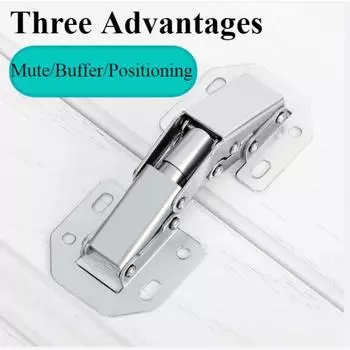 Петли мебельные без траншейные мебельные фурнитуры петли для кухонных шкафов мягкое закрывание с винтами мебельная фурнитура 3-inch*1