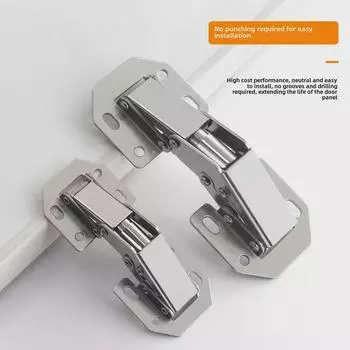 Петли с гидравлическим демпфированием для дверцы шкафа, монтируемые на поверхность без пазов
