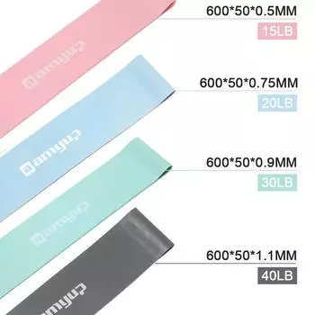 Петли сопротивления Ленты Силовые Фитнес Тренажерный зал Упражнения Йога Тренировка Подтягивания розовый