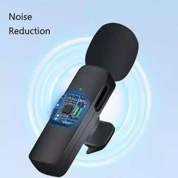 Петличный микрофон Беспроводная запись аудио и видео Мини-микрофон для iPhone