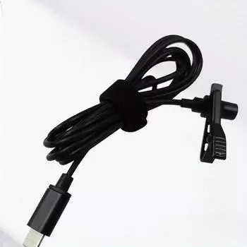 Петличный микрофон, мобильное устройство для потоковой передачи в реальном времени, записывающий микрофон, мини-микрофон, микрофон для караоке, интервью чёрный