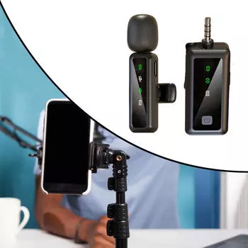 Петличный микрофон с петличкой, профессиональный микрофон с шумоподавлением для видеоблога 1 Microphone