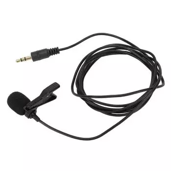 Петличный микрофон с шумоподавлением, всенаправленный клипсовый микрофон для трансляции интервью