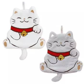 Петля для рук с рукой Милый Манеки Неко Идеальный подарок для открытия бизнеса Японское гостеприимство 2 Левая рука LunacheLunashe Полотенце, Шнурок, Салфетка,