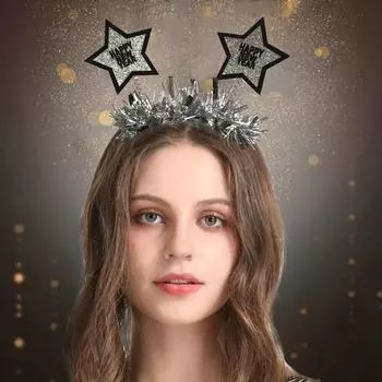 Петля для волос, привлекательный потрясающий визуальный эффект, долговечная женская повязка на голову, реквизит для фотосессии на новогоднюю вечеринку