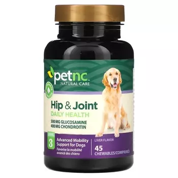 petnc NATURAL CARE, тазобедренный сустав, стадия 3, вкус печени, жевательные 45 таблеток