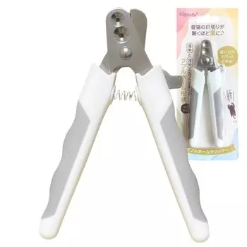 Petpia Cat Nail Guillotine Двойные щипцы для ногтей Предотвращает глубокие кусачки из нержавеющей стали, Тип, Форма, Тип, Когти, (белый) белый